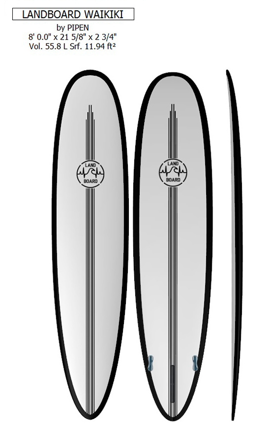 tabla de surf personalizada malibu WAIKINI